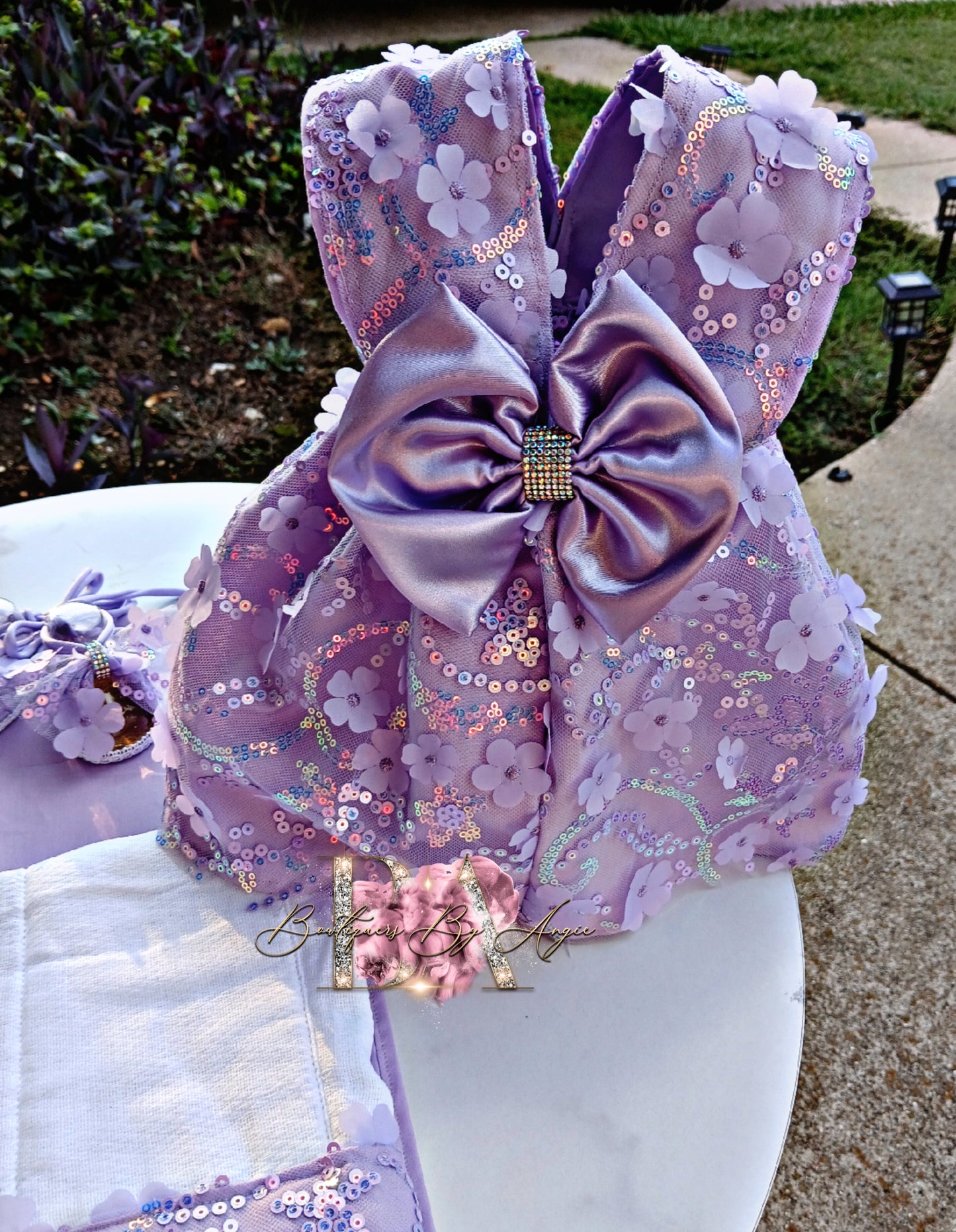 Lilac flower set